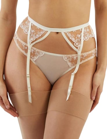 Playful Promises Cassia Floral Embroidery Suspender