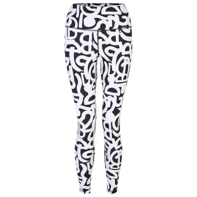 Dare 2B Dames/Dames Invloedrijke Graffiti Legging (Zwart/Wit)