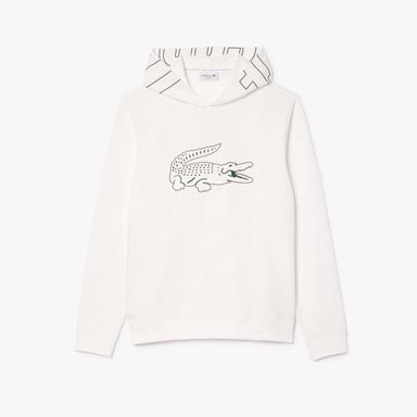 Heren Lacoste Loungewear Hoodie in Crème