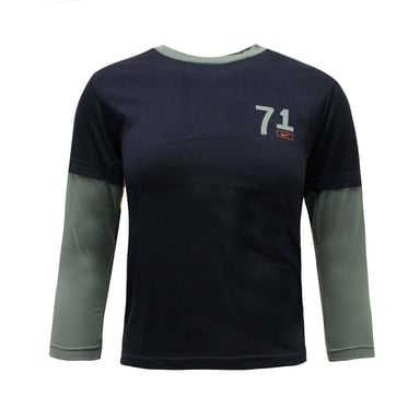 Nike Lange Mouw Top Navy Jongens Kleuter T Shirt 422403 452