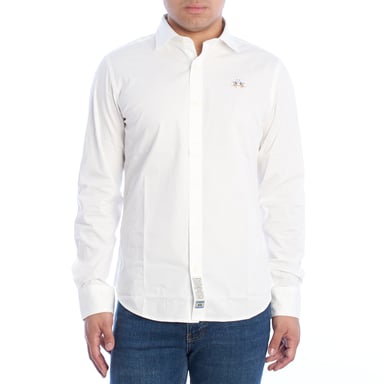 YMC002-PP483 Slim Fit Overhemd met lange mouwen voor heren