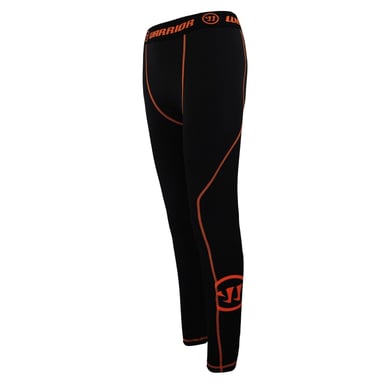 Warrior Stretch Broek Zwart Oranje Heren Trainings Baselayers WPPM021 BK