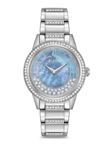 Bulova Turnstyle Dames Silver Horloge 96L260