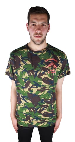 Gebroken wit camouflage T-shirt OMAA002 S17411143 9919 T-shirt
