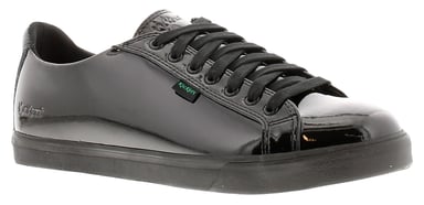 Kickers Womens Shoes Work School Tovni Lacer Leather Lace Up black patent