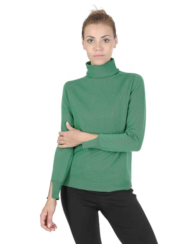 Crown Of Edinburgh Cashmere Dames Coltrui Coe 0023 Groen