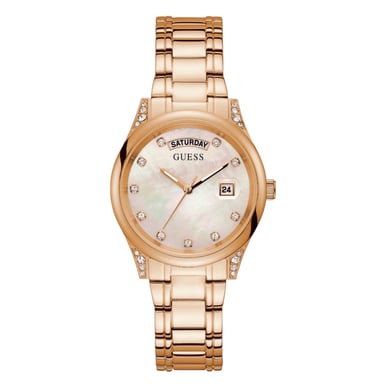 Guess Dameshorloge Kwarts Roze Goud