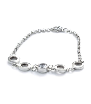 Orphelia Dames 925 Sterling Zilveren Armband - Zilver ZA-1008