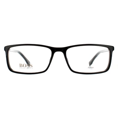 Hugo Boss rechthoekige heren zwarte glazen frames