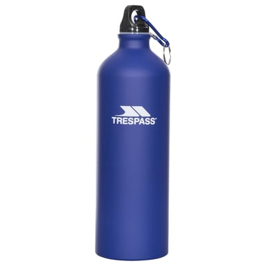 Trespass Volwassenen Slurp waterfles met karabijnhaak (1 liter) (Matblauw)