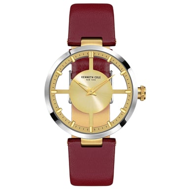 Kenneth Cole Dameshorloge Kwarts Zilver & Goud