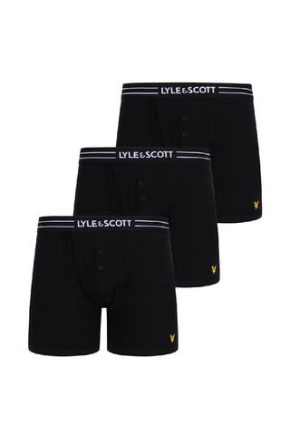 Lyle & Scott Lewis 3-pack herenslips met knopen