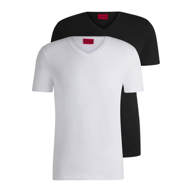 Heren Hugo 2-pack T-shirt met V-hals in Multi kleur