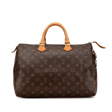 Vintage Louis Vuitton Monogram Speedy 35 Bruin