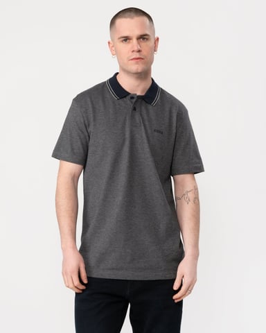 Men's Boss Peoxfordnew Short Sleeve Polo Shirt in Dark Blue 404