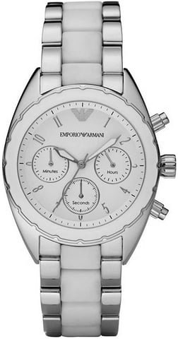 Emporio Armani Dameshorloge Kwarts Zilver