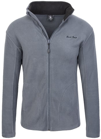 Rock Creek Fleecejacke Hellgrau