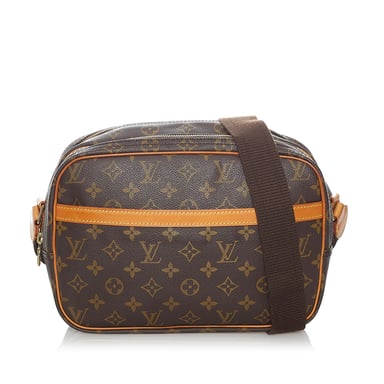 Vintage Louis Vuitton Monogram Reporter PM Brown