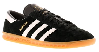 Adidas Originals Mens Trainers Hamburg Leather Lace Up black