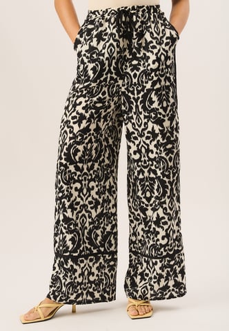 Ikat-print broek met wijde pijpen