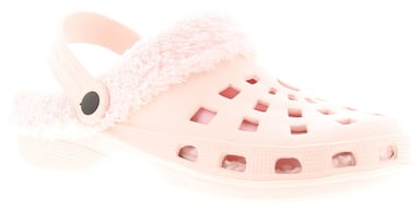 Wynsors zena dames faux fur lining clog sandalen roze