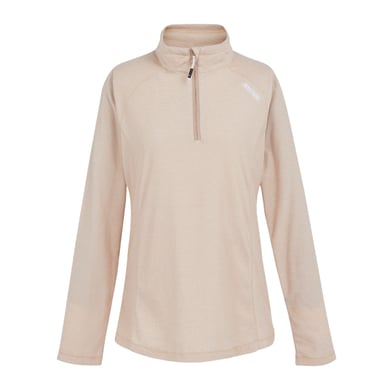 Regatta - Geweldige Outdoor Dames Montes Half Zip Fleece Top (Warm Taupe/Blanc De Blanc)