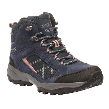 Regatta Grote Buiten Vrouwen/dames Lady Clydebank Waterdichte Wandelschoenen (Navy/Ash Rose)