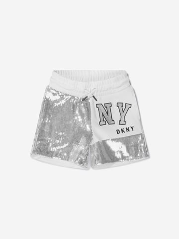 DKNY Girls Sequin Logo Shorts