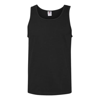 Fruit of the Loom HD Katoenen Tanktop (Zwart)