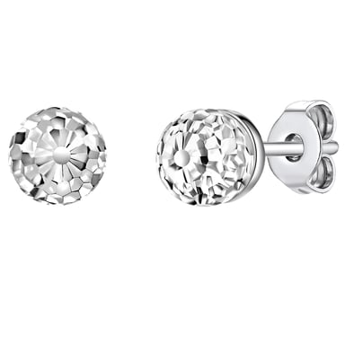 Stud earring sterling silver embellished with swarovski crystals® transparent Rafaela Donata