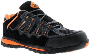 Tradesafe raft leren veiligheidsschoenen & trainers heren zwart