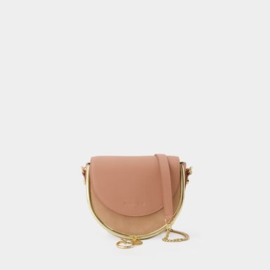 Mara Schoudertas Avondtas - See By Chloé - Leer - Koffie Roze