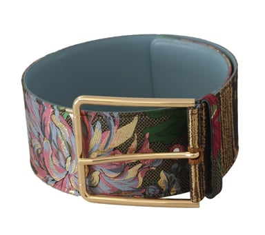 Riem Met Gesp Met Geborduurd Logo Met Bloemen
