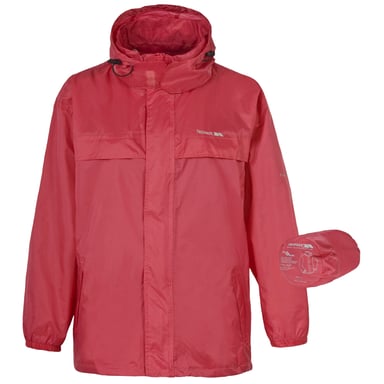 Trespass - Unisex Packa Waterdichte en Opbergbare Jas (Rood)