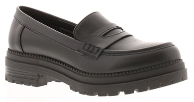 Apache Womens School Shoes fancy Slip On black
