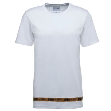 Puma x Naturel Heren T-shirt Taped Branded Casual Top Wit 574180 02
