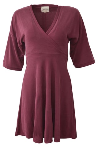 Midi Sleeve V Neck Wrap Dress