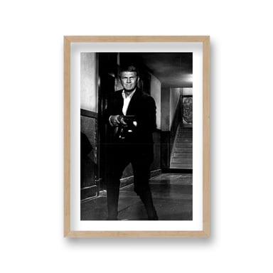 Steve McQueen with Shotgun from The Getaway 1972 Vintage Icon Print