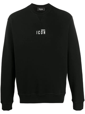 Dsquared2 Mini sweatshirt met ronde hals en iconenprint in zwart