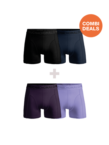 Muchachomalo Heren Boxershorts - 2+2 Pack - Mannen Onderbroeken