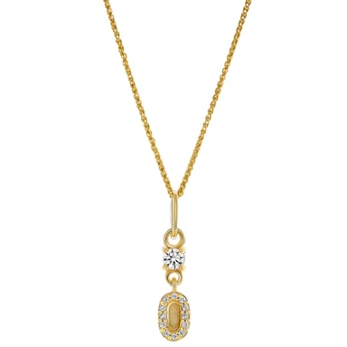 Orphelia 'Lily' Dames 925 Sterling Zilver Hanger met Ketting - Goud ZH-7582/G