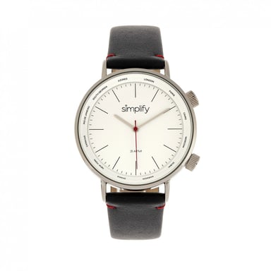 Vereenvoudig het 3300 horloge met leren band