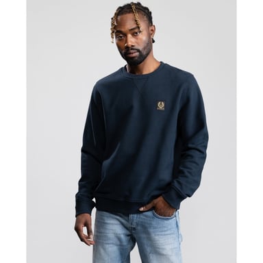 Men's Belstaff Crewneck Sweatshirt in inkwell