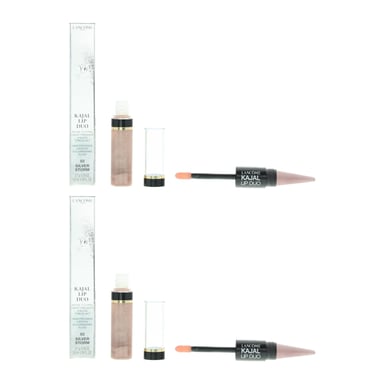 Lancome Kajal Lip Duo Lipstick + Gloss 5.6ml - 02 Silver Storm x 2