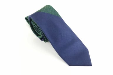 Tommy Hilfiger Men's Neck Tie Blue Green Half--Half Panel