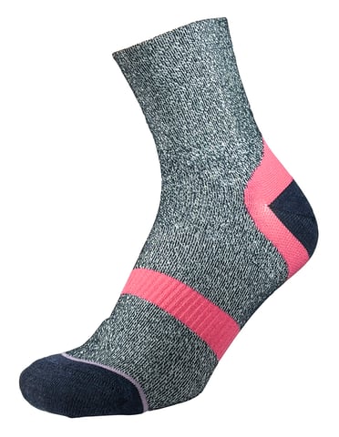 1000 Mile - Dames Approach Repreve Dubbel Laag Ademend Anti-Blaren Sokken - Marineblauw / IJsvogel