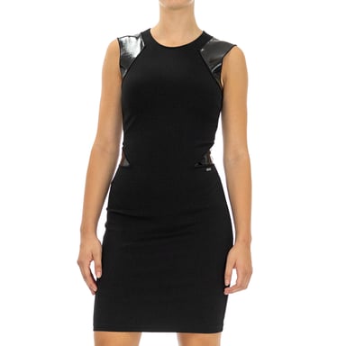 Armani Exchange   Slank model Knie lengte Mouwloos Zwart