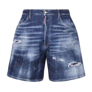Dsquared2 boxerfit blauwe denimshort