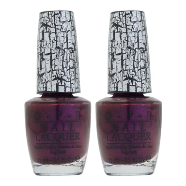 OPI Nail Lacquer Super Bass Shatter 15ml x 2