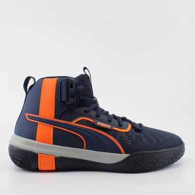 Puma Legacy MM Navy Textiel Heren Veterschoenen 194048 02